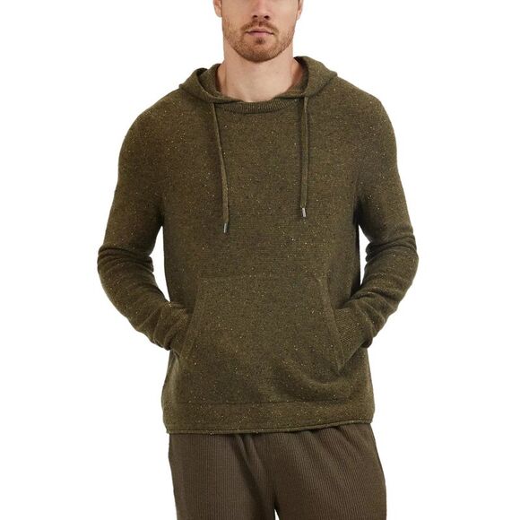 ATM Anthony Thomas Melillo Mens Wool & Cashmere Hoodie XXL Sable - NWT $395
